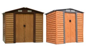 Groupon Goods Outsunny metal garden shed house