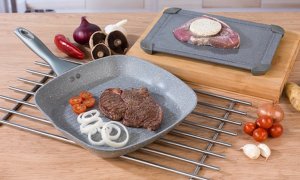 Salter Marblestone Defrosting Tray with Optional Grill Pan