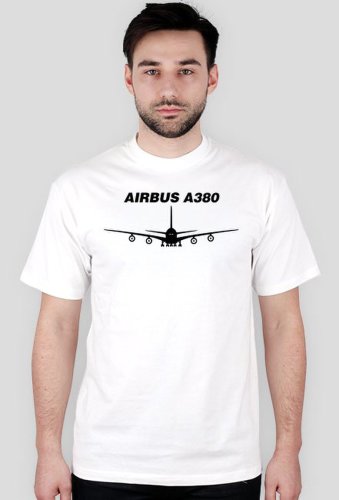 Airbus a380 - czarny z napisem