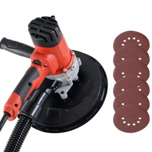 DURHAND Drywall Sander for Wall and Ceiling with Extendable Pole, 1200W-Red/Black