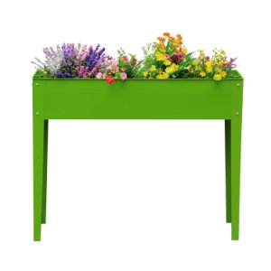 Outsunny Elevated flower bed-bright green