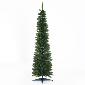 HOMCOM 1.8m Christmas Tree Easy Assembly Artificial Pine Tree Tall Holiday Décor W/ Stand