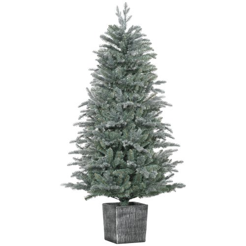 HOMCOM 5ft Tall Artificial Christmas Tree with Realistic Branches, Pot Stand and 1140 Tips, Xmas Decoration, Green  NEXT DAY DELIVERY | Aosom Ireland