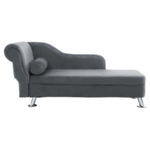 HOMCOM 62 Chaise Lounge Chair-Grey