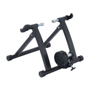 HOMCOM Foldable Indoor Bike Turbo Trainer Exercise Bike Gym Bike Trainer Bike Exercise Stand-Black