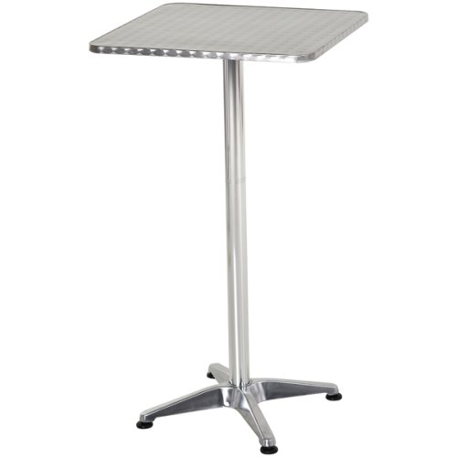 HOMCOM Height Adjustable Square Bar Table, 60x60 cm|Aosom Ireland