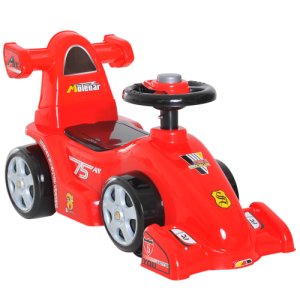 HOMCOM Kid Sliding Car Toddler Ride On Toy Girl Boy Walker Balance Toy w/ Working Horn Red