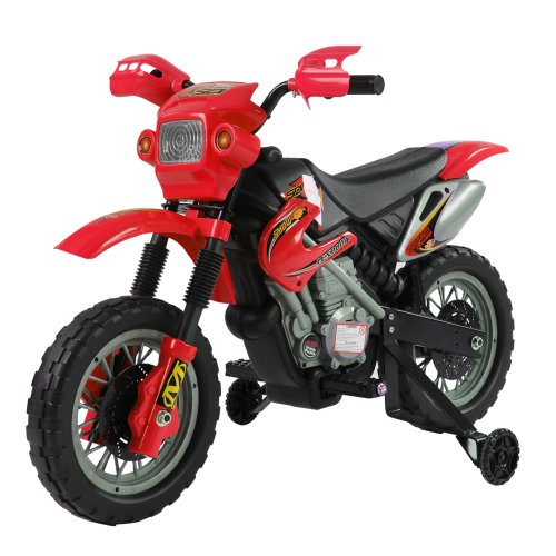 HOMCOM Kids Electric Ride on Motorcycle-Red NEXT DAY DELIVERY | Aosom Ireland