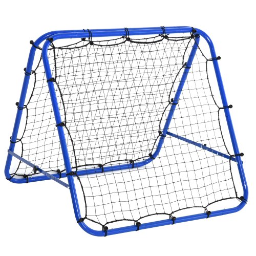 HOMCOM PE Mesh Double-Sided Outdoor Rebounder Net Blue|Aosom Ireland