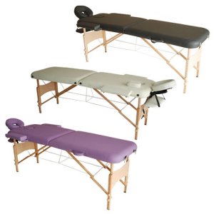 HOMCOM Portable Folding Massage Table, 2 Sections