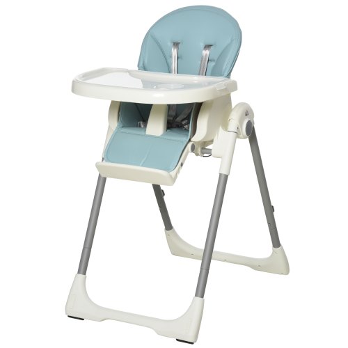 HOMCOM Qaba Foldable Baby High Chair Convertible to Toddler Chair Height Adjustable w/Adjustable BackrestFootrest w/Wheels|Aosom Ireland