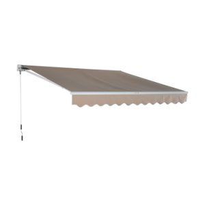 Outsunny 3 x 2,5 m Awning Door Canopy Shelter-Creamy White