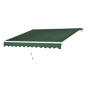 Outsunny 3 x 2,5 m Awning Door Canopy Shelter-Green
