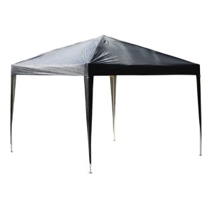 Outsunny 3 x 3 meter Garden Heavy Duty Pop Up Gazebo Marquee Party Tent Folding Wedding Canopy Black UV Protection