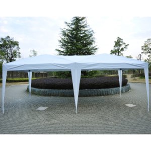 Outsunny 3 X 6M Heavy Duty Waterpoof UV Resistant Pop Up Gazebo Canopy Marquee Party Tent Wedding Awning-White