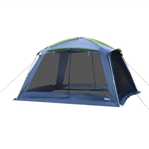 Outsunny 5-8 Persons Camping Tent-Dark Blue/Green |Aosom Ireland