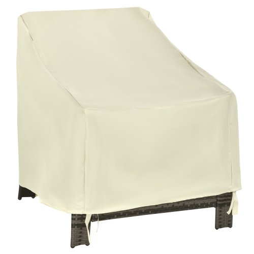 Outsunny 600D Oxford Cloth Furniture Cover Single Chair Garden Patio Outdoor Protector Waterproof 68x87x44-77cm | Aosom Ireland