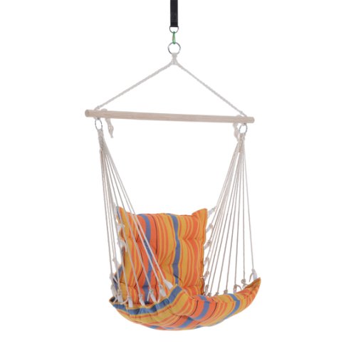 Outsunny Hanging Swing Chair-Multi-Colour Stripes |Aosom Ireland