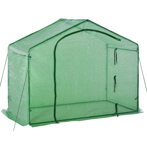 Outsunny Outsuuny 3.4x5.9ft Walk-In Greenhouse Outdoor Garden Plant Shelter | Aosom Ireland