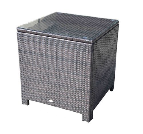 Outsunny Rattan Side Table-Brown|Aosom Ireland