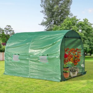 Outsunny Walk-in Greenhouse, 3 x 2 M-Green