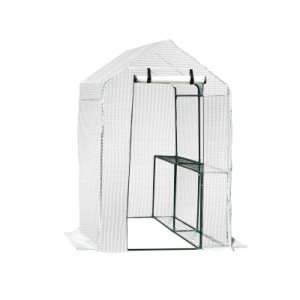 Outsunny Walk-In Greenhouse Tunnel Steel Frame Transparent PE 186x120x190cm
