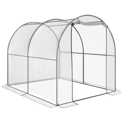 Outsunny Walk in Transparent Greenhouse, Steel Frame, S size NEXT DAY DELIVERY | Aosom Ireland