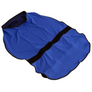 PawHut Dog Cooling Coat, Adjustable Size, Back Length 70 cm, Polyester-Blue