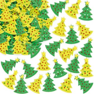 Christmas Tree Felt Stickers (Pack of 60)