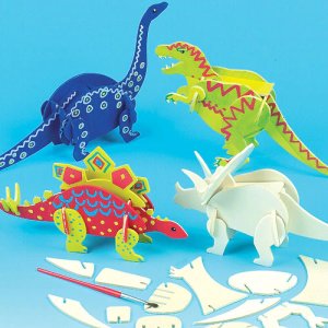 Dinosaur Woodcraft Kits (Pack of 15)