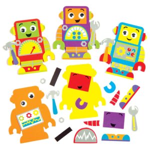 Robot Mix & Match Magnet Kits (Pack of 6)