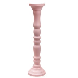 54cm Kerzenständer Rosa aus Holz