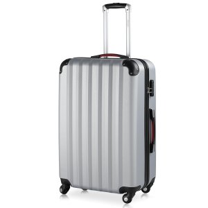 Koffer Hartschale Baseline Silber XL aus ABS 90l 45,5x28x70cm