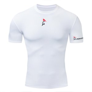 Gladiator Sports Compression Shirt for Men (Black & White)