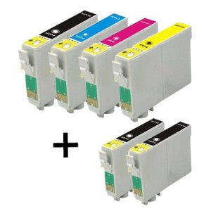 Compatible Multipack Epson Stylus DX4800 Printer Ink Cartridges (6 Pack) -C13T061140