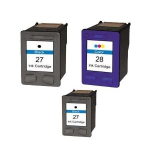 Compatible Multipack HP DeskJet 3325 Printer Ink Cartridges (3 Pack) -C8727AE