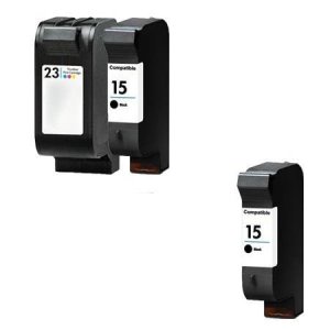 Printerinks Compatible multipack hp psc 500xi printer ink cartridges (3 pack) -c6615de