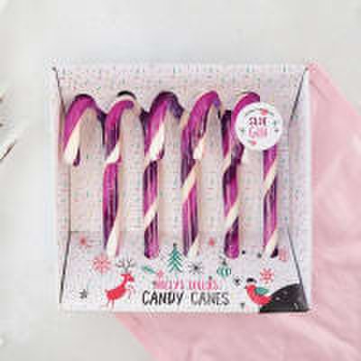 Holly's Lollies Sloe gin candy canes