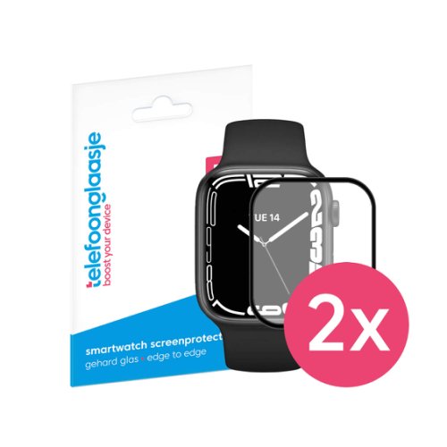 Telefoonglaasje Duopack: apple watch 7 screenprotector - 41mm