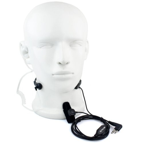 2 pin hals mikrofon headset luftslange ørestykket til motorola gp300 88s 2000 ct walkie talkie skinke radio c9008a