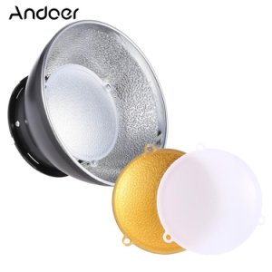 Andoer SGA-SR173S 17cm / 6,7 "Lampeskærm Speedlite Beauty Dish Diffuser til Nikon Canon Yongnuo Godox Speedlight On-camera Flash