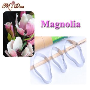 Productspro Fondant surgar magnolia kronblade cutter blomst petal cutter gummi pasta blomst rustfrit stål cutter biscuit metal skærer mold