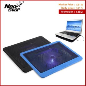 Productspro Neo star ultratynn usb-ventilatorafkøling bærbar pc notebook-køler til computer stærk luft usb-køleplade til bærbar pc - black