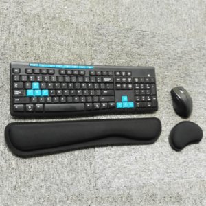 Productspro Tastatur håndledsstøttemus gelehjul ergonomisk pude med hukommelseskum til computer bærbar pc qjy99
