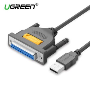 Ugreen USB til DB25 printerkabel Parallel han til kvindelig port LPT DB25 konvertering Printkabel 25 pin 25Pin LPT USB til DB25 - 1.5m