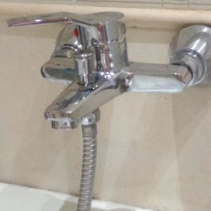 Productspro Vægmonteret krom badeværelse badekar bruser vandhane sølv badekar vandhane badeventil mixer tap mixer badeværelse vandhane tilbehør
