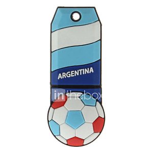 Argentine-Ball forme plastique Clé USB 8G