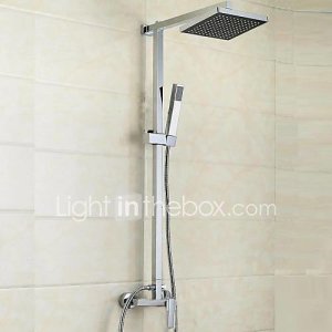 contemporaine robinet de douche baignoire avec douche tête 8 pouces  douche à main