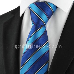Cravate costumes officiels de la Nouvelle-rayures marine cravate des hommes pour le mariage de partie de cadeau de vacances