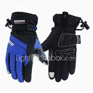 hiver de haute qualité des gants chauds 100% coupe-vent imperméable de protection complet doigt gant de sports cyclistes de course de moto